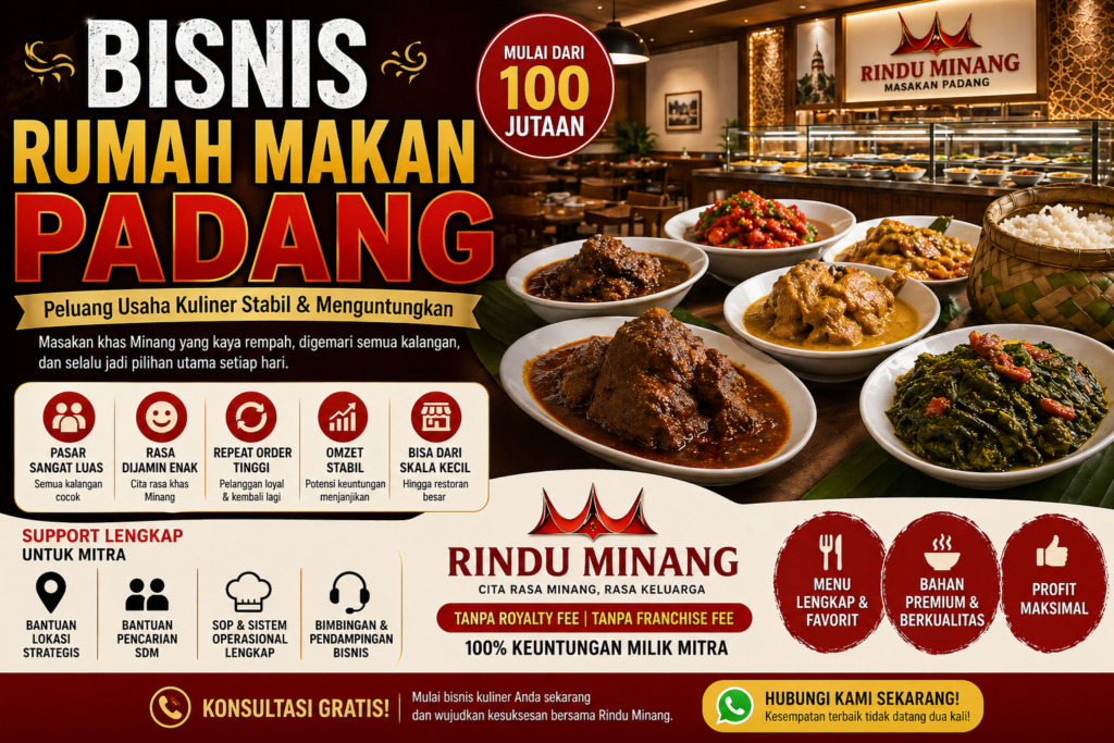 Bisnis Rumah Makan Padang Rindu Minang