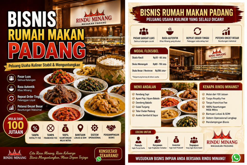 Bisnis Rumah Makan Padang Terbaik
