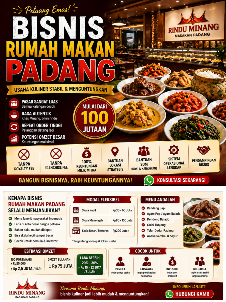 Bisnis Rumah Makan Padang Terbaik